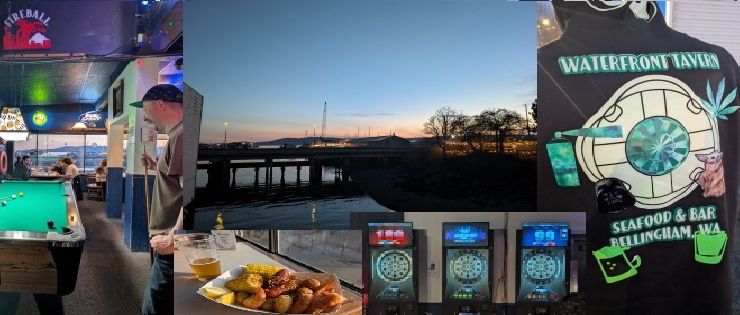 Inside Waterfront Tavern dive bar Bellingham WA