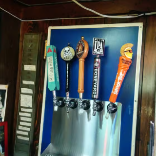 Beer taps at Waterfront Tavern full bar Bellingham